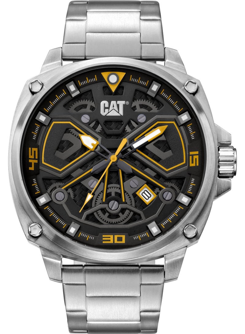 CATERPILLAR Cat AJ.141.11.127 Tokyo Black Yellow SS Watch - Image 1